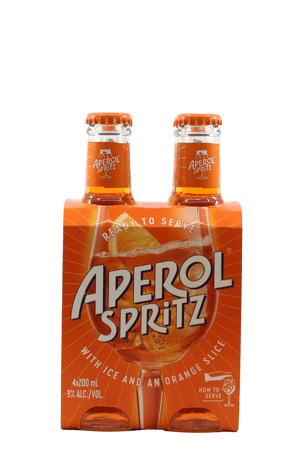 Aperol Spritz Premix 4pk Seltzers & Premixes by Smokey's Bottle Shop
