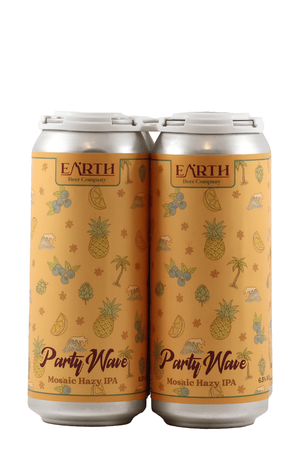 Earth Beer Company Party Wave Mosaic Hazy IPA 4pk Beer & Cider by Smokey's Bottle Shop
