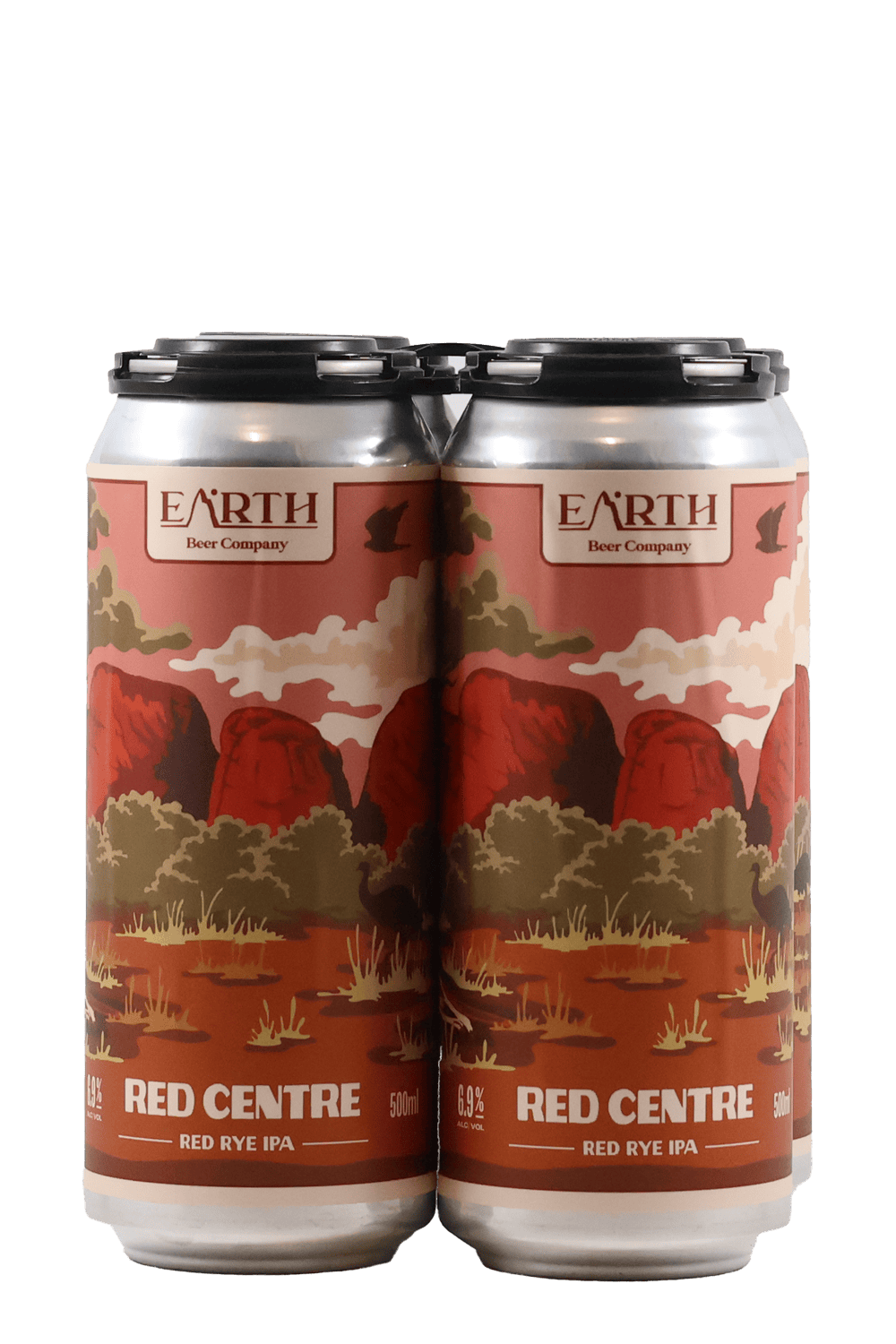 Earth Beer Company Red Centre Rye IPA 4pk Beer & Cider by Smokey's Bottle Shop