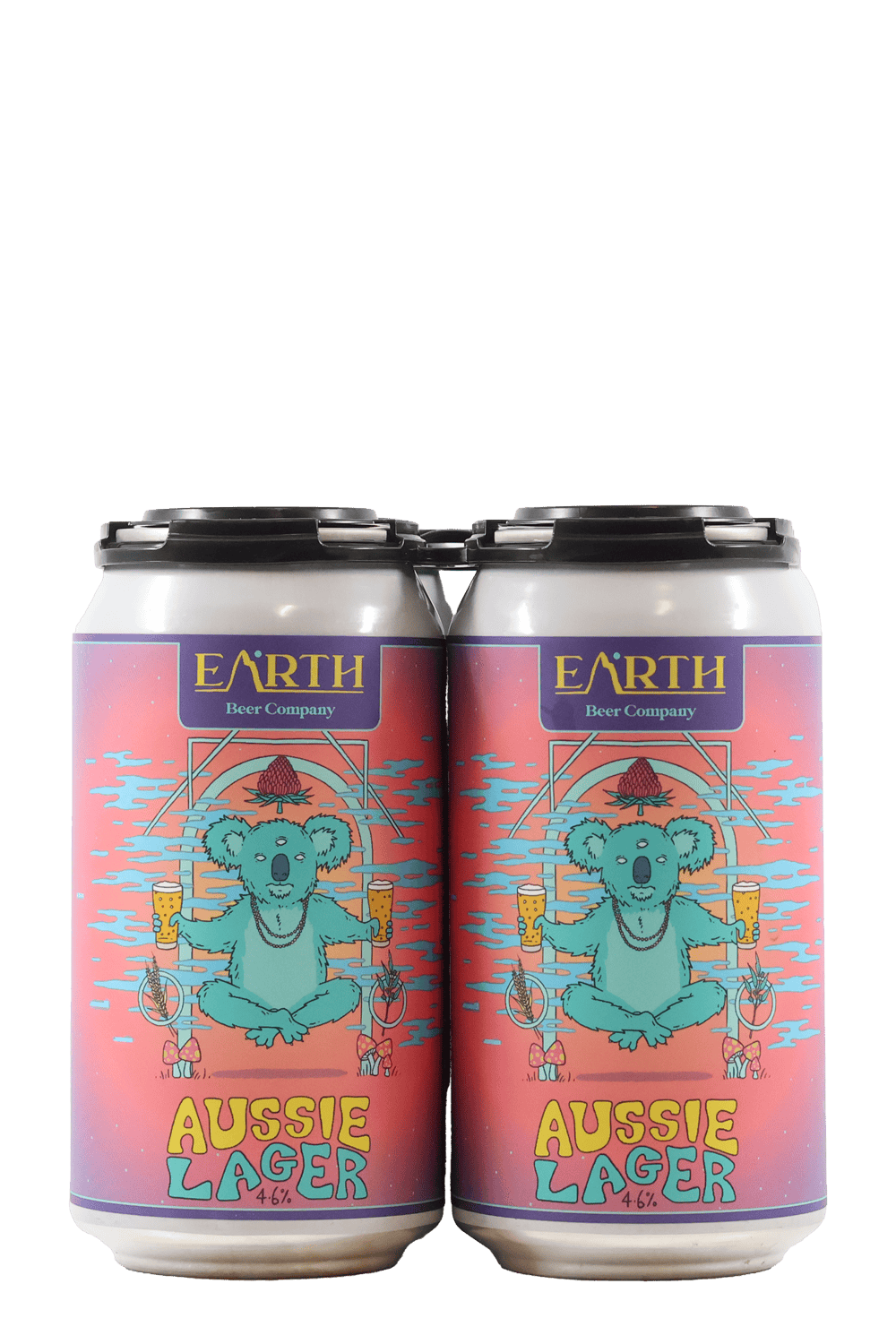 Earth Beer Company Aussie Lager 4pk Beer & Cider by Smokey's Bottle Shop