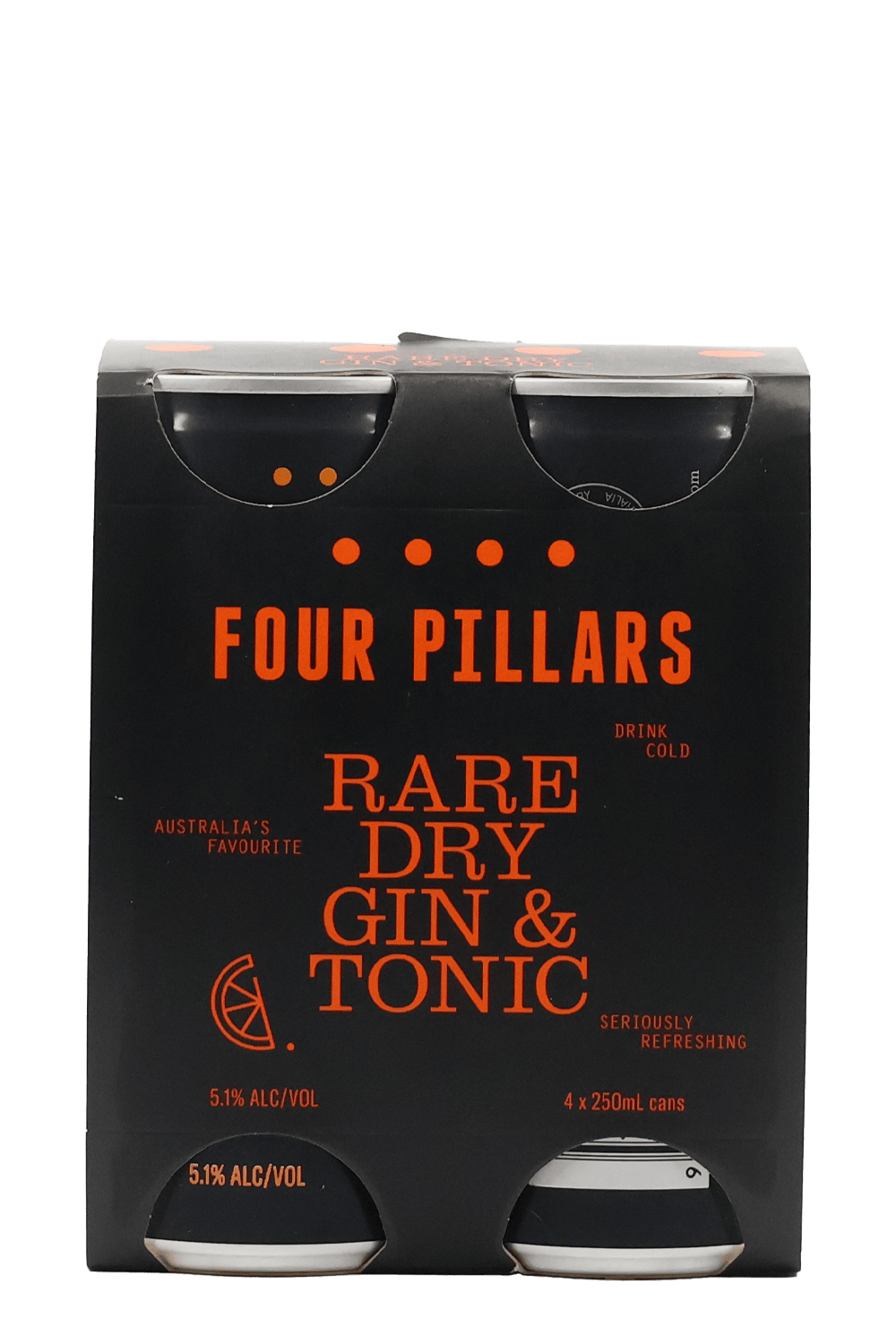 Four Pillars Rare Dry Gin & Tonic 4pk by Smokey's Bottle Shop