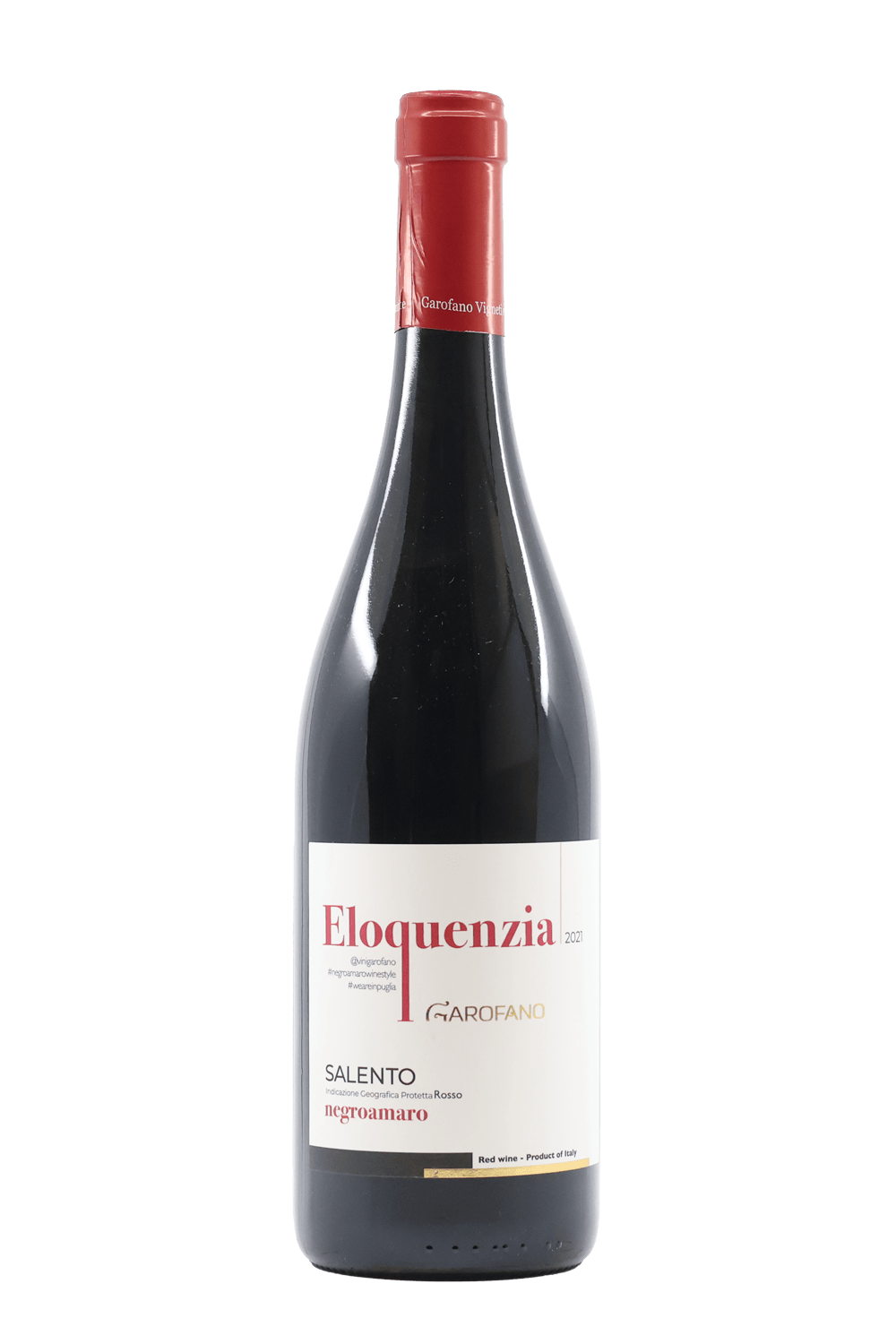 Garofano 'Eloquenzia' Negroamaro Red Wine by Smokey's Bottle Shop
