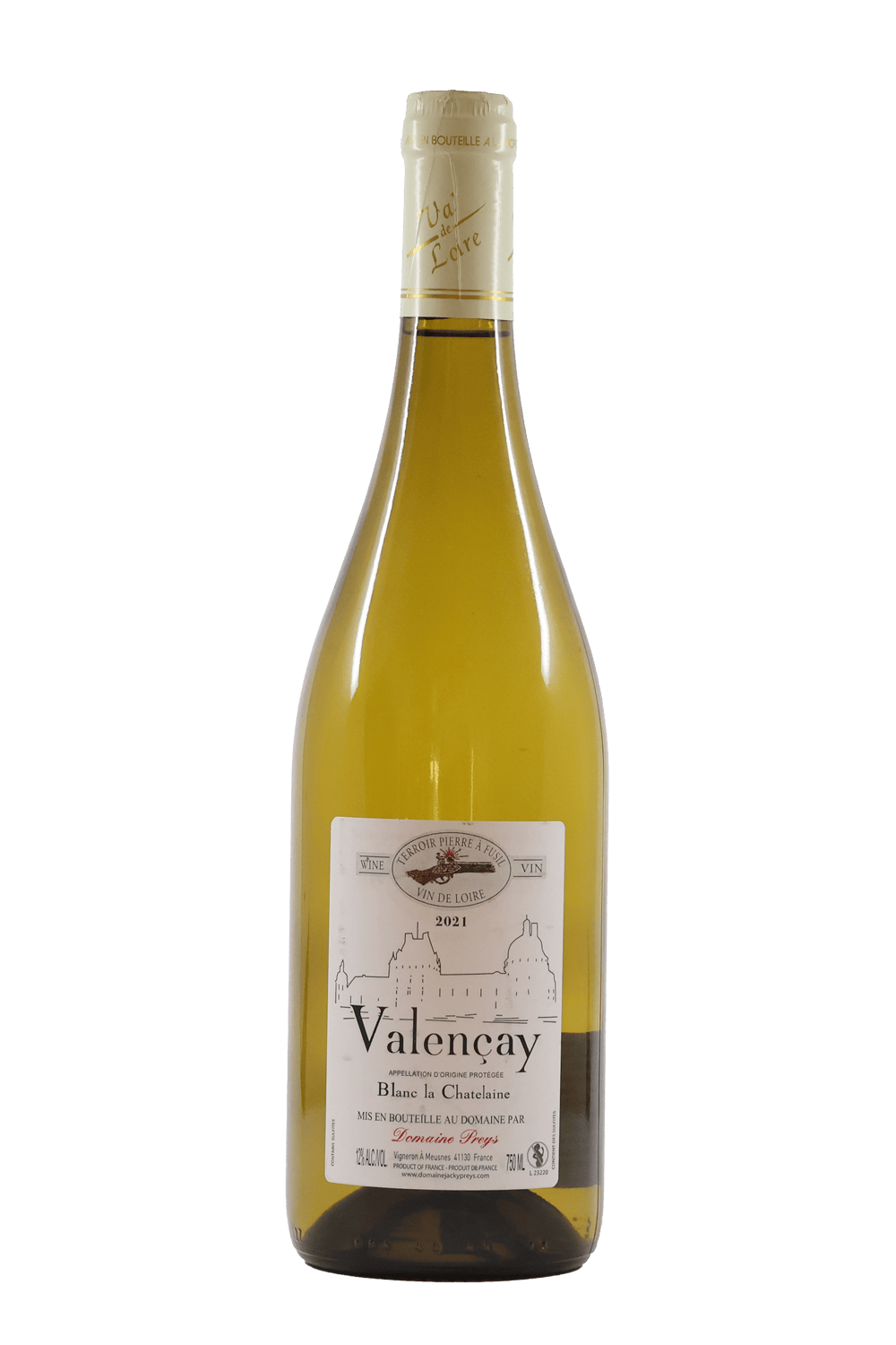 Jacky Prey Valençay Blanc 'La Chatelaine' Sauvignon Blanc 2021 White Wine by Smokey's Bottle Shop