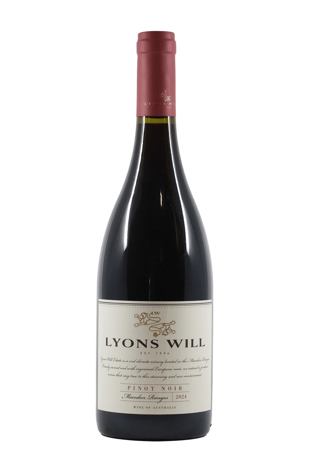 Lyons Will Estate Pinot Noir 2024 Red Wine by Smokey's Bottle Shop