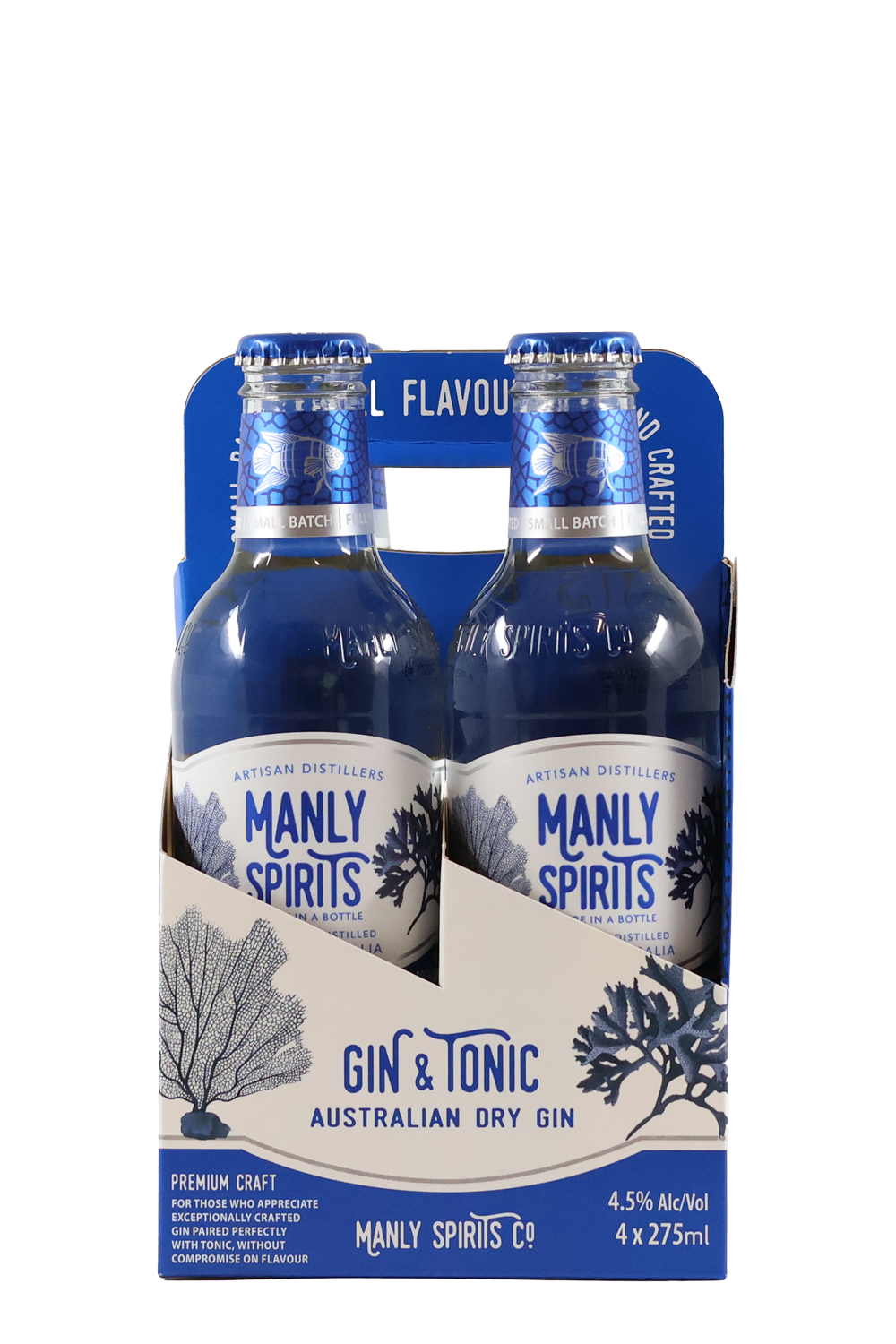 Manly Spirits Australian Dry Gin & Tonic 4pk