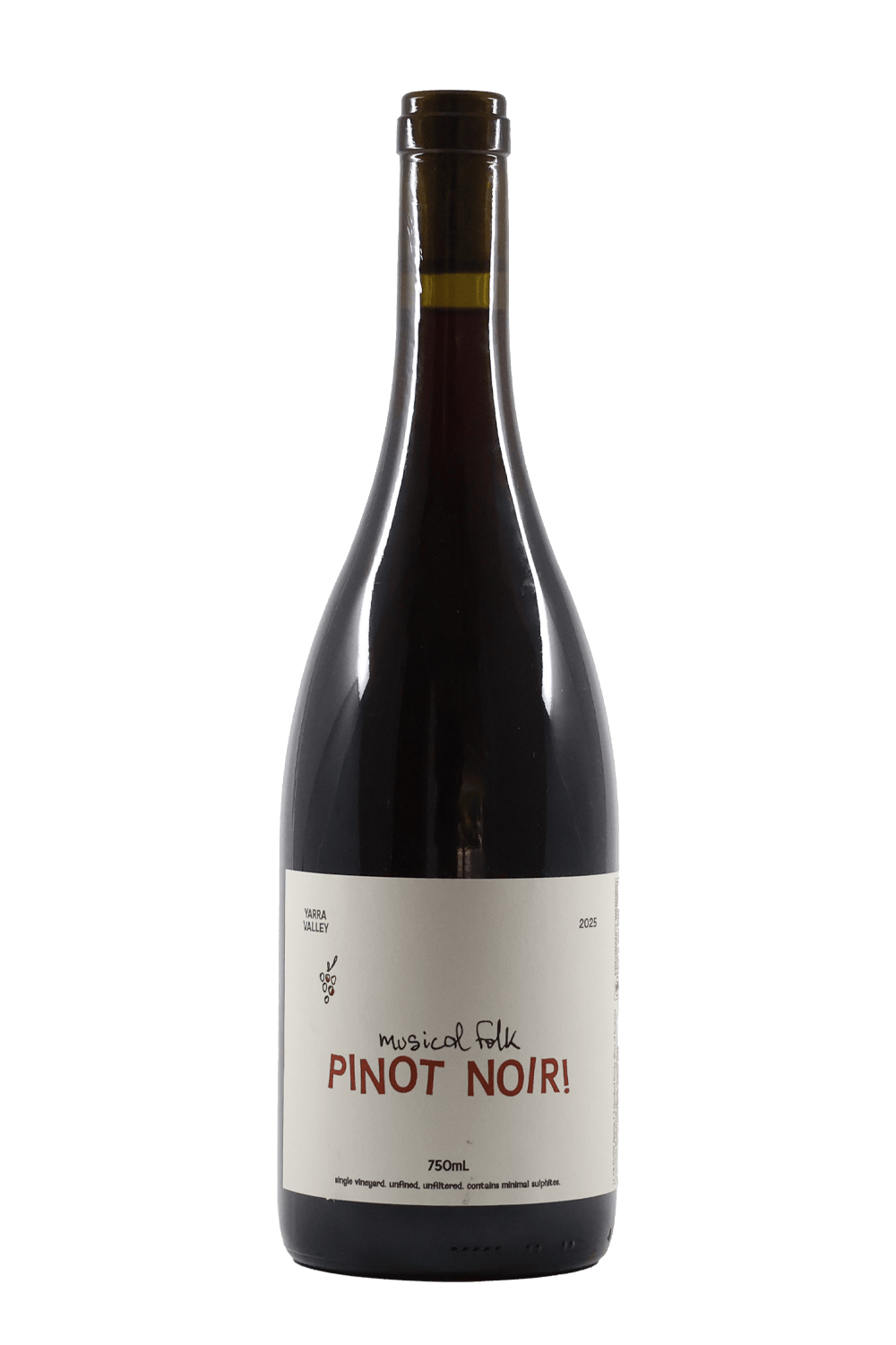 Musical Folk Pinot Noir 2025 Red Wine by Smokey's Bottle Shop