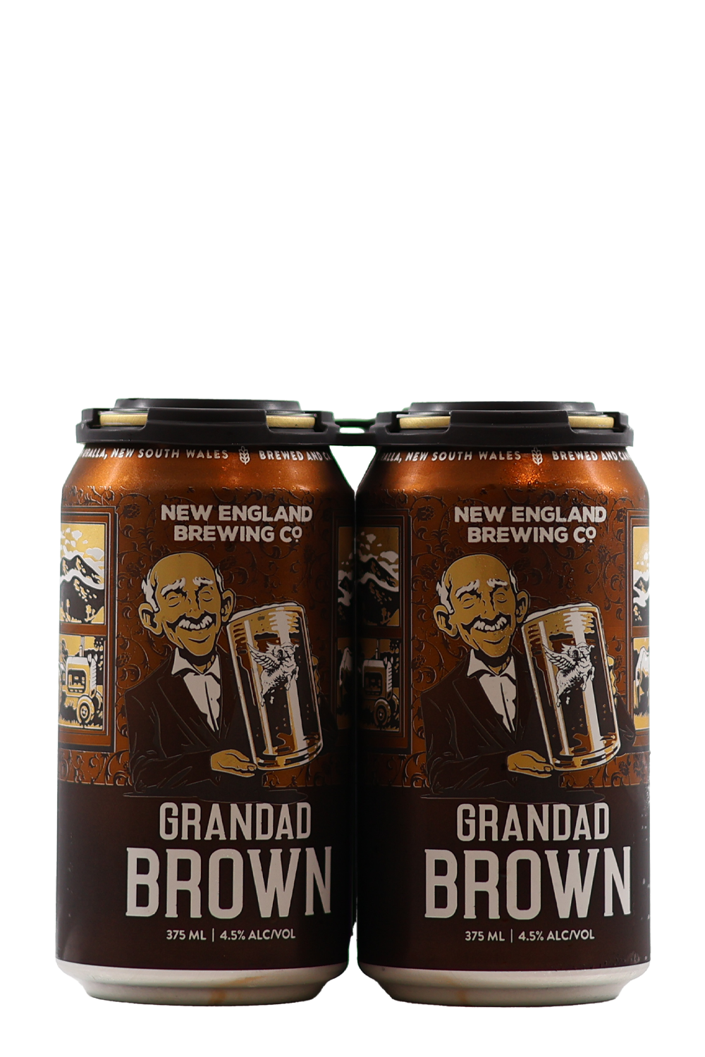 New England Brewing Co Grandad Brown 4pk