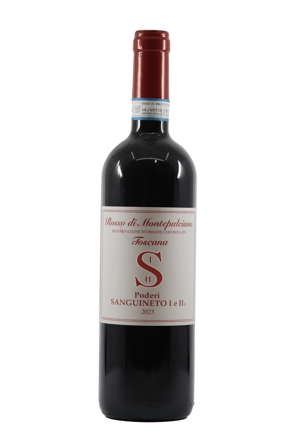 Poderi Sanguineto 'Rosso di Montepulciano' Sangiovese, Canaiolo, Mammolo 2023 Red Wine by Smokey's Bottle Shop