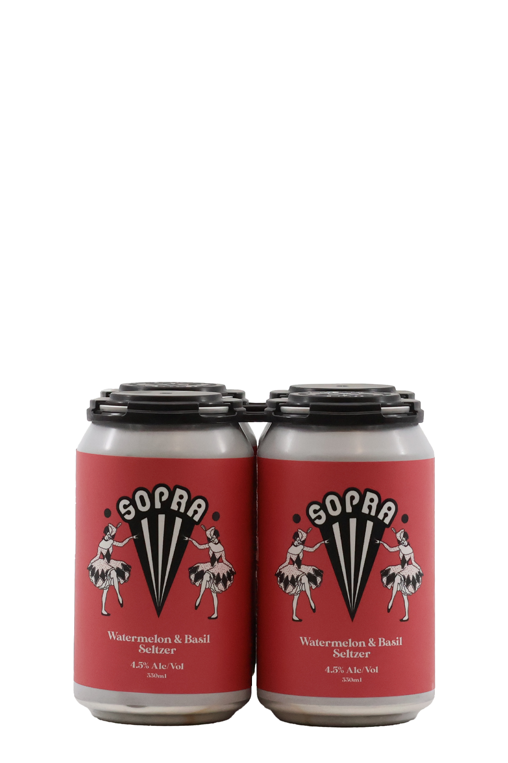Sopra Watermelon Basil Seltzer 4pk