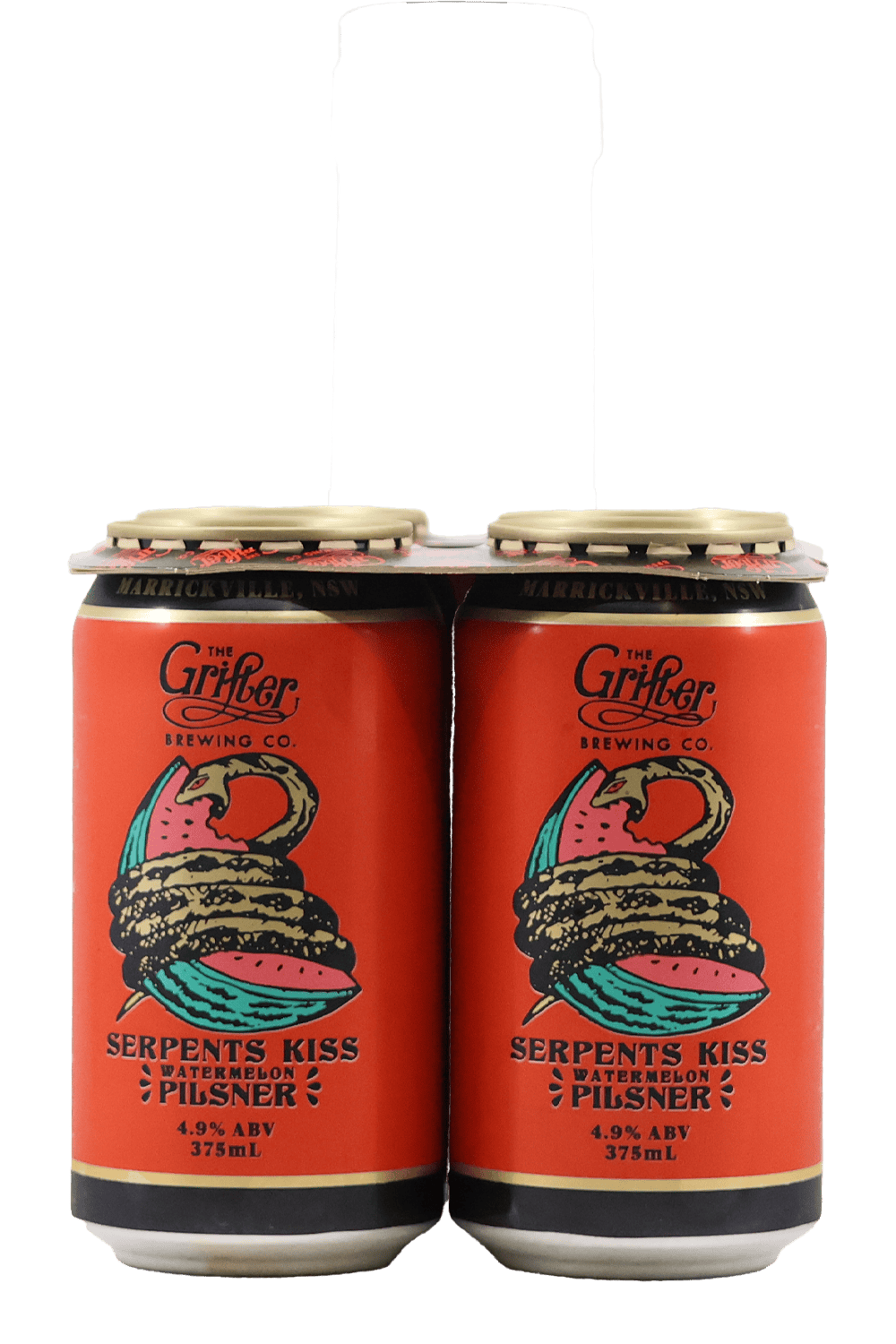 The Grifter Brewing Co 'Serpents Kiss' Watermelon Pilsner 4pk by Smokey's Bottle Shop