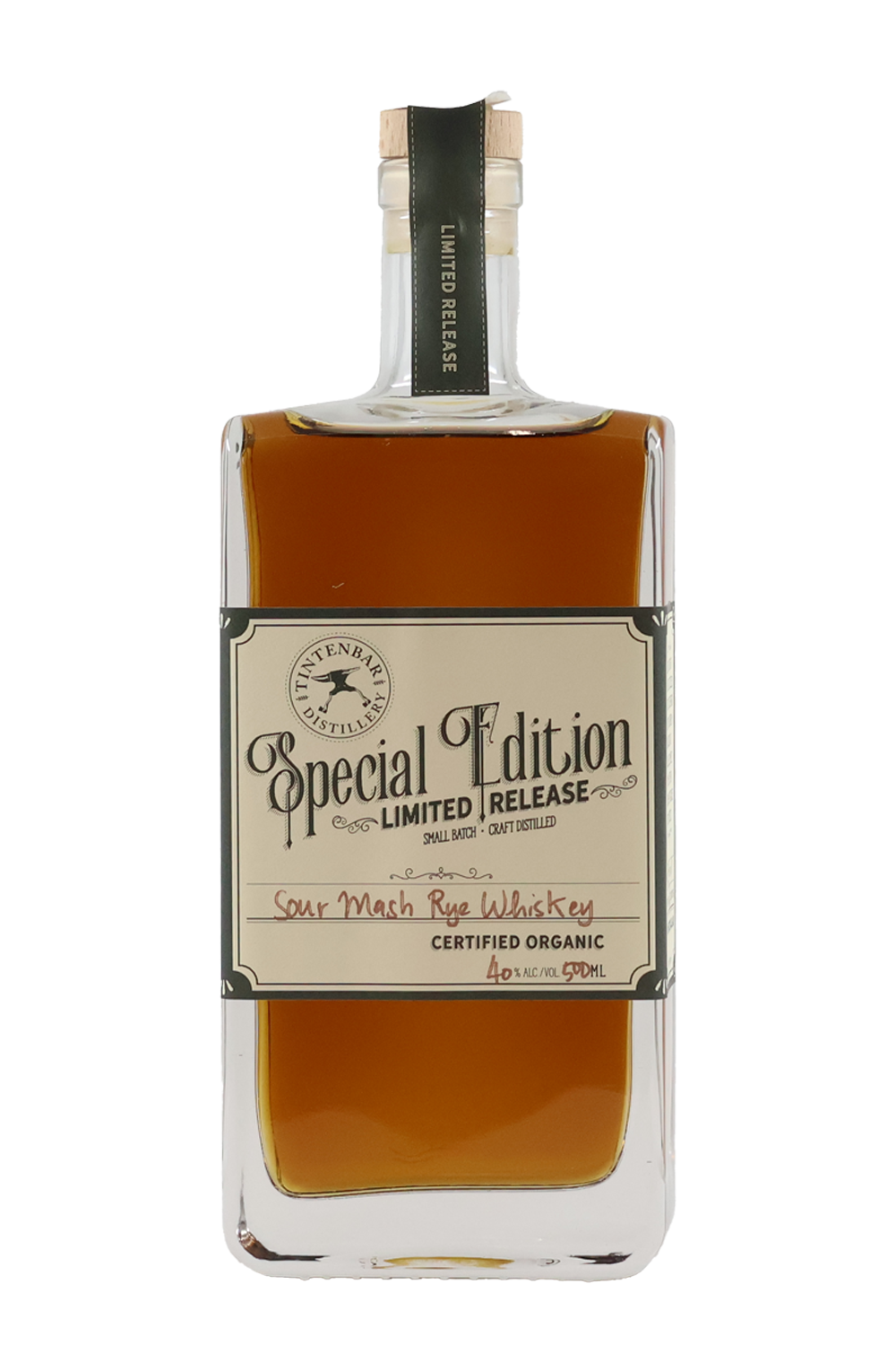 Tintenbar Distillery Sour Mash Rye Whiskey