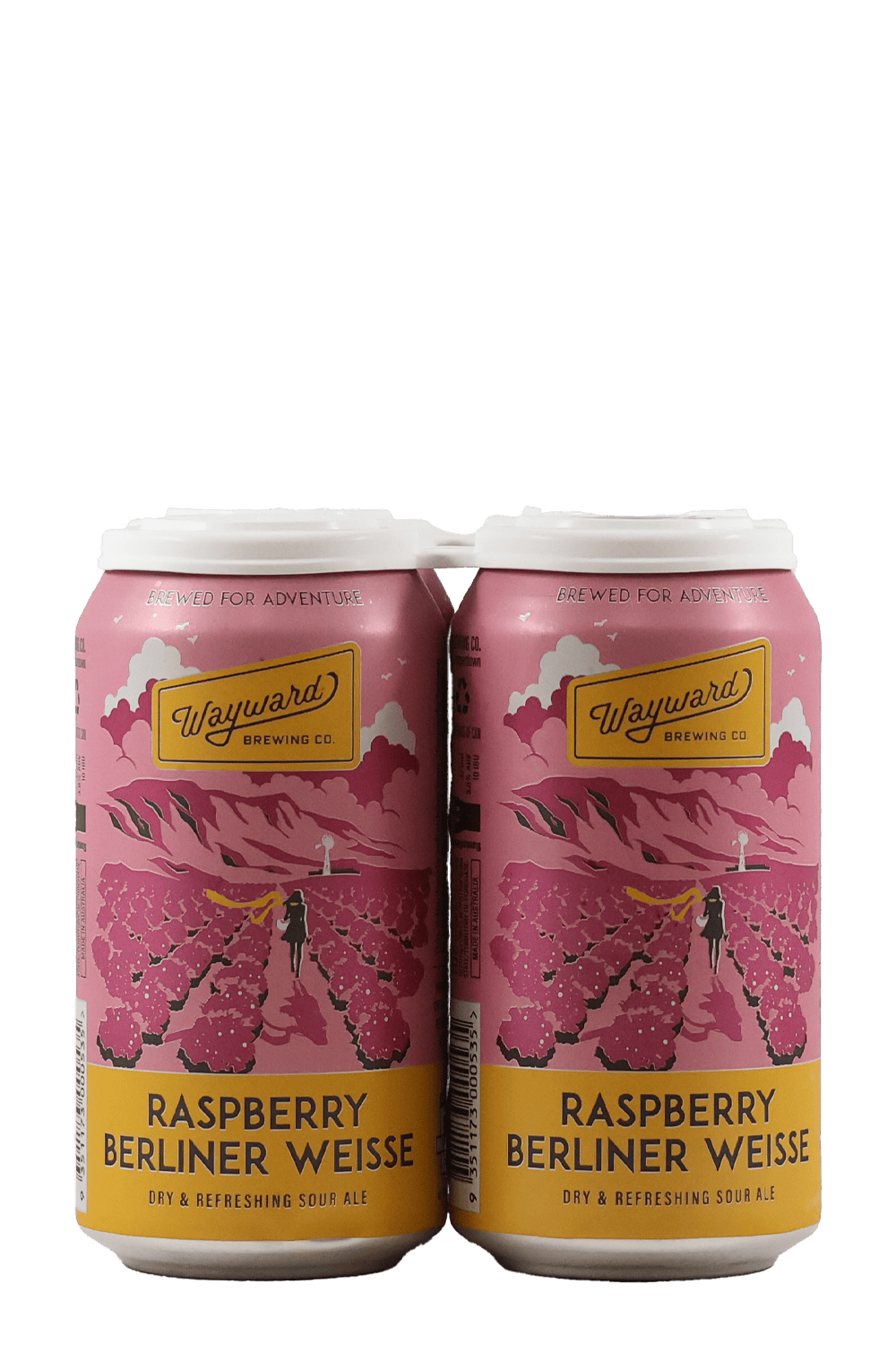 Wayward Brewing Raspberry Berliner Weisse Sour Ale 4pk Beer & Cider by Smokey's Bottle Shop