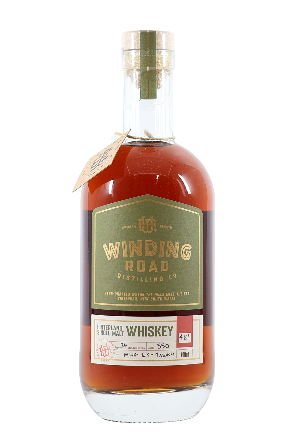 Winding Road Distilling Co Hinterland Single Malt Whisky