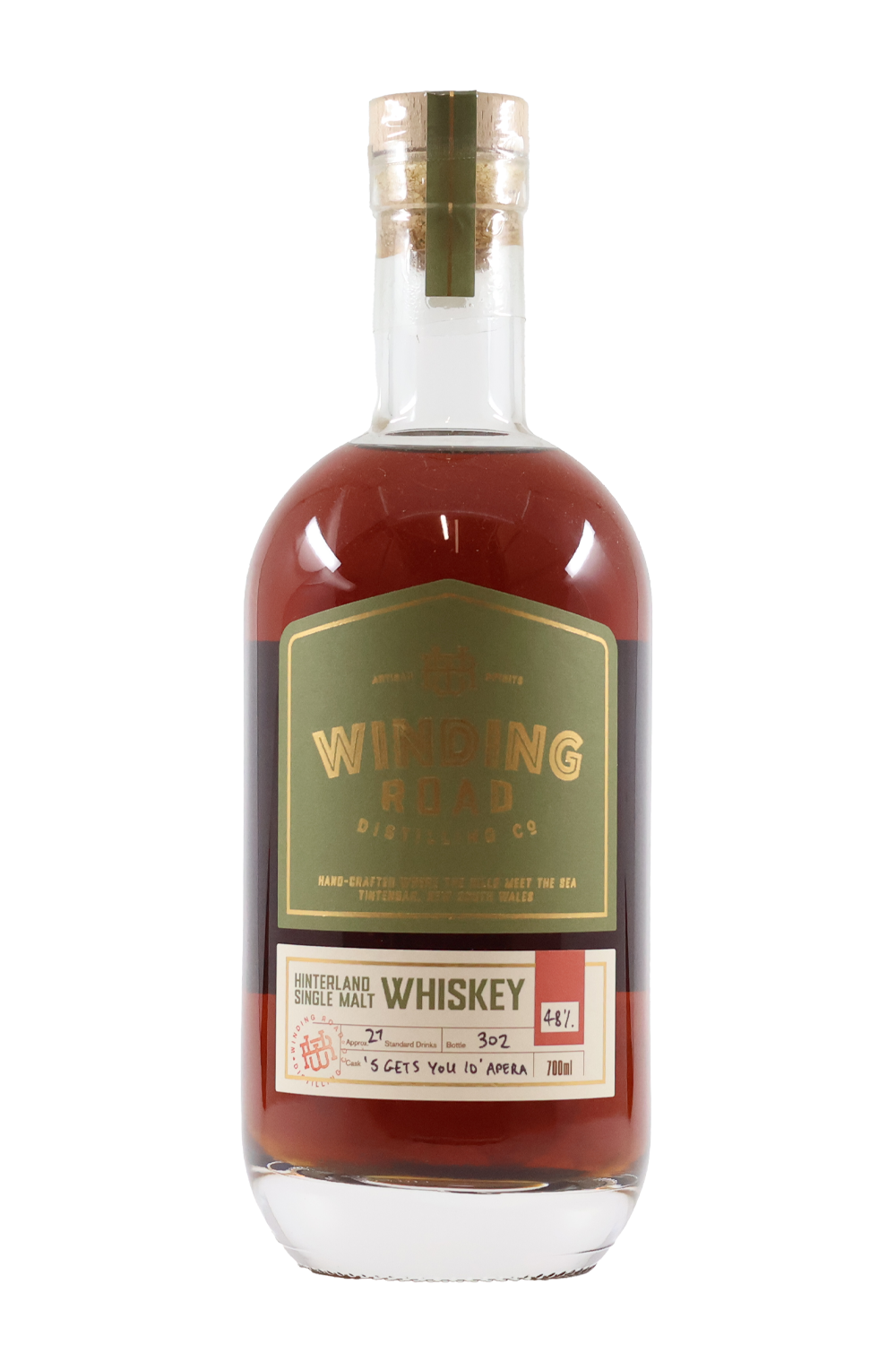 Winding Road Distilling Co Hinterland Single Malt Whiskey ex-Apera Cask