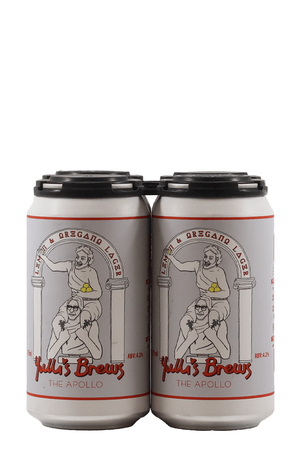 Yulli's Apollo Lemon & Oregano Lager 4pk Beer & Cider by Smokey's Bottle Shop