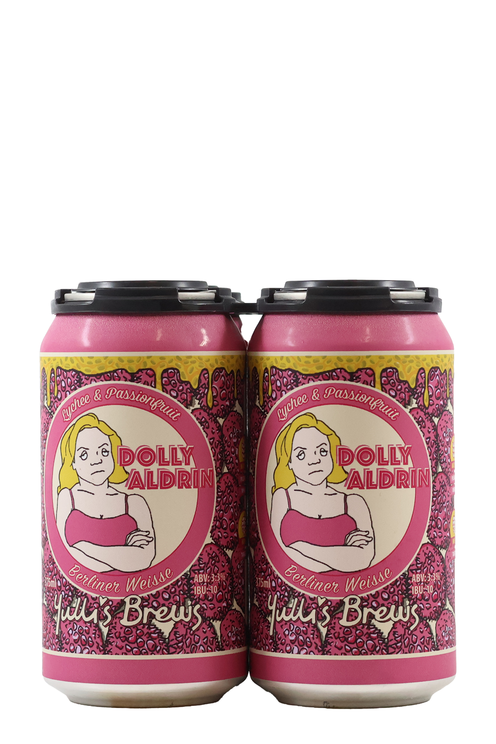 Yulli's 'Dolly Aldrin' Lychee & Passionfruit Sour 4pk